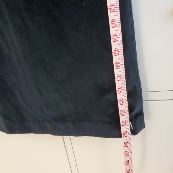 Black velvet long dress, square neck, sleeveless, handmade. approx. size 6. - Picture 5 of 11